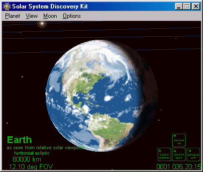 Screen Capture: Earth from 80000 km